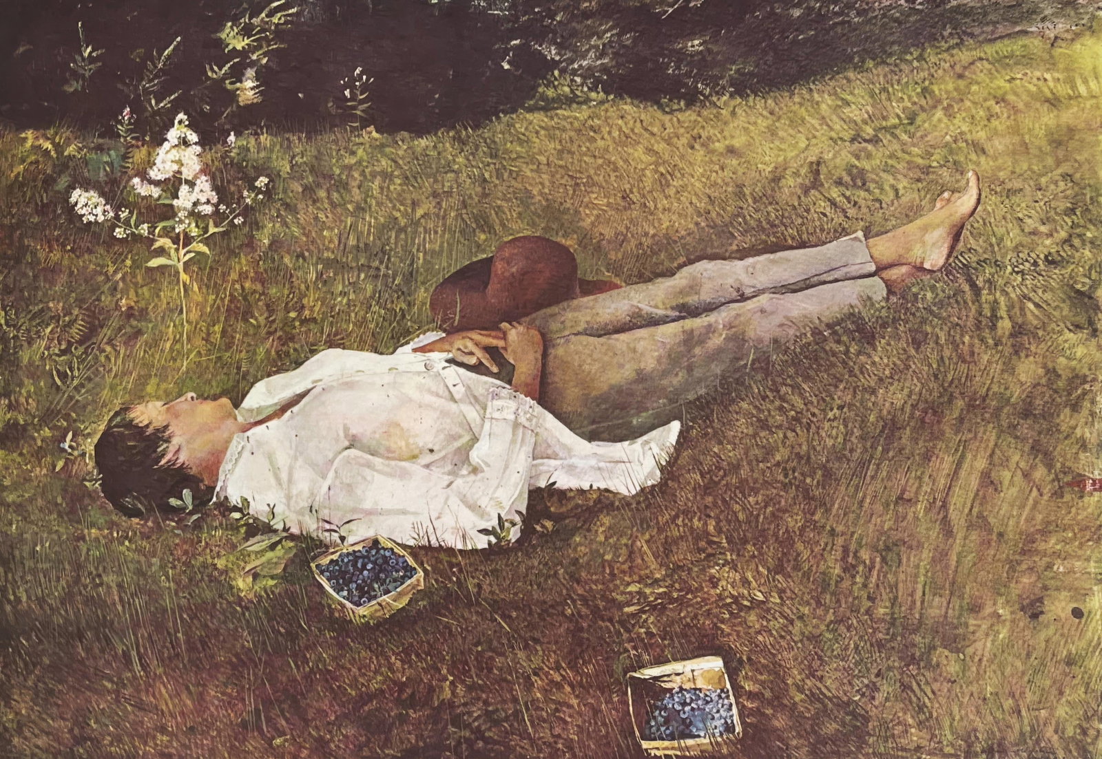 Andrew Wyeth, The Berry Picker, from The Four Seasons, Lithograph, 1962 (after) (1 of 6)