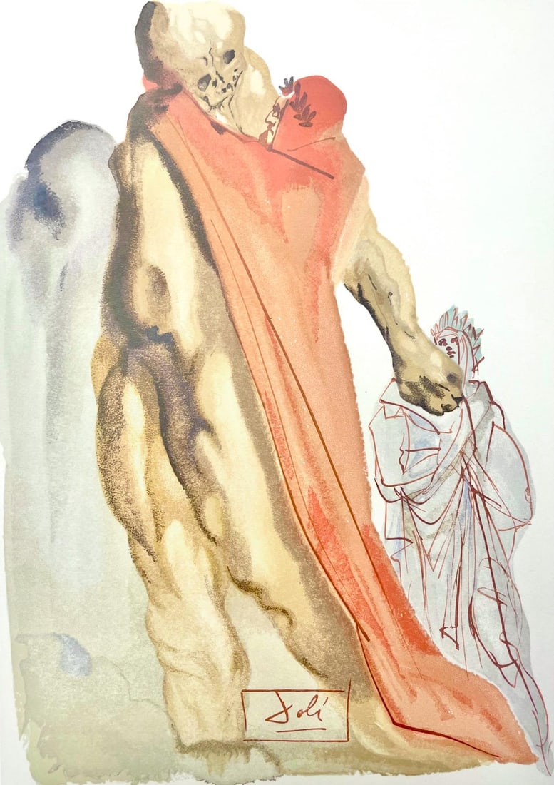 Salvador Dali, Fegefeuer V (Michler/ Lpsinger 1039-1138; Field 189-200), Die Gttliche Komdie,: Salvador Dali, Fegefeuer V (Michler/ Lpsinger 1039-1138; Field 189-200), Die Gttliche Komdie, Item Specifics: Paper size: 13 x 10.375 inches. Inscription: Signed in the block, and unnumbered, as issue