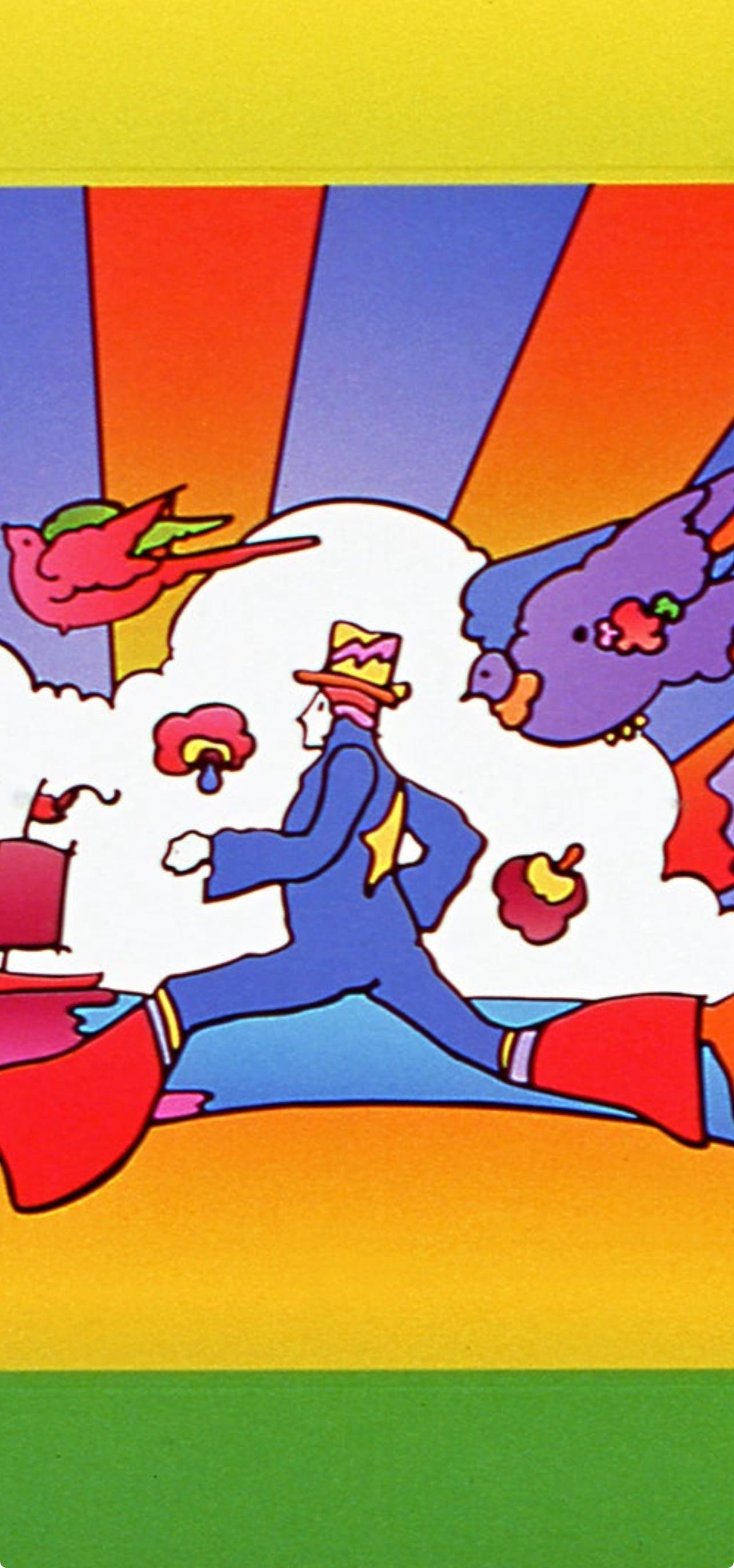 Cosmic Runner on Blends Hand Signed by Peter Max - 2