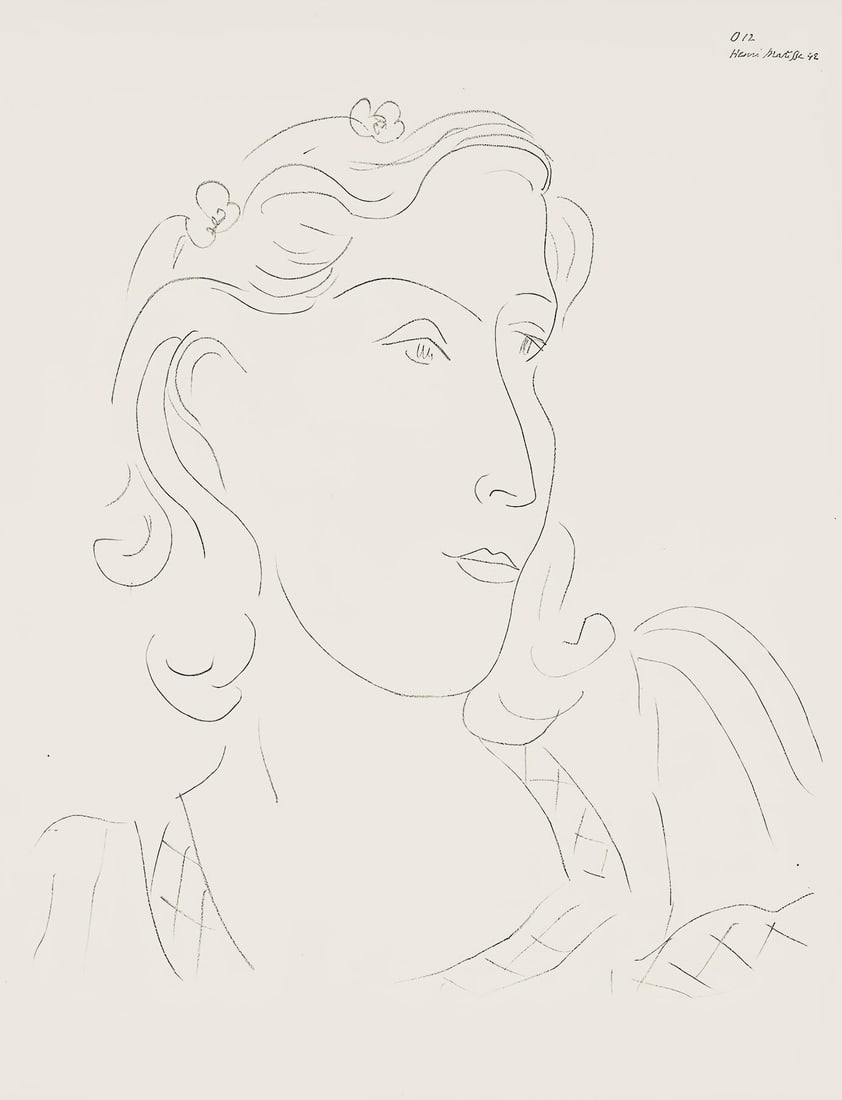 Henri Matisse, Srie O, var. 12 (Duthuit 9), Henri Matisse, Dessins, Thmes et variations, Lithograph: Henri Matisse, Srie O, var. 12 (Duthuit 9), Henri Matisse, Dessins, Thmes et variations, Lithograph Item Specifics: Paper Size: 12.875 x 9.625 inches. Excellent condition. Inscription: Signed in the p