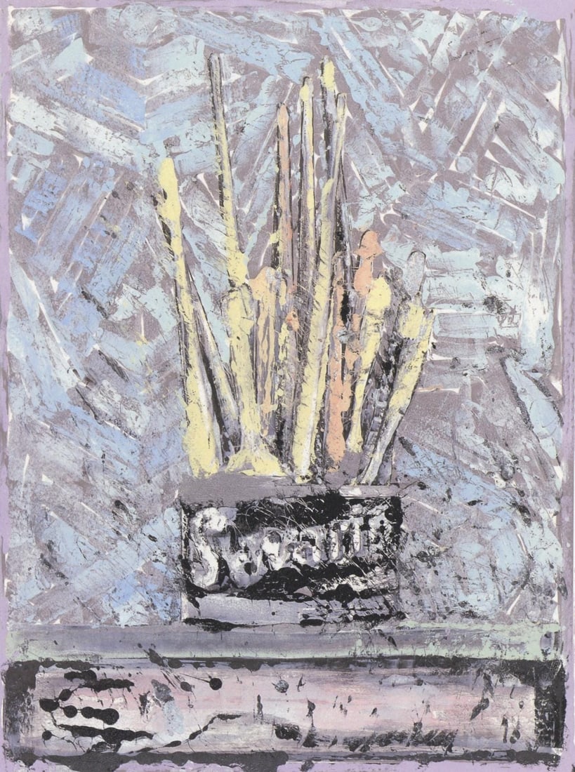 Hliogravure of 17 Monotypes by Jasper Johns: Hliogravure of 17 Monotypes by Jasper Johns Item Specifics: Paper Size: 12.375 x 9.375 inches. Excellent condition. Inscription: Unsigned and unnumbered, as issued. Notes: From the album, Jasper Johns
