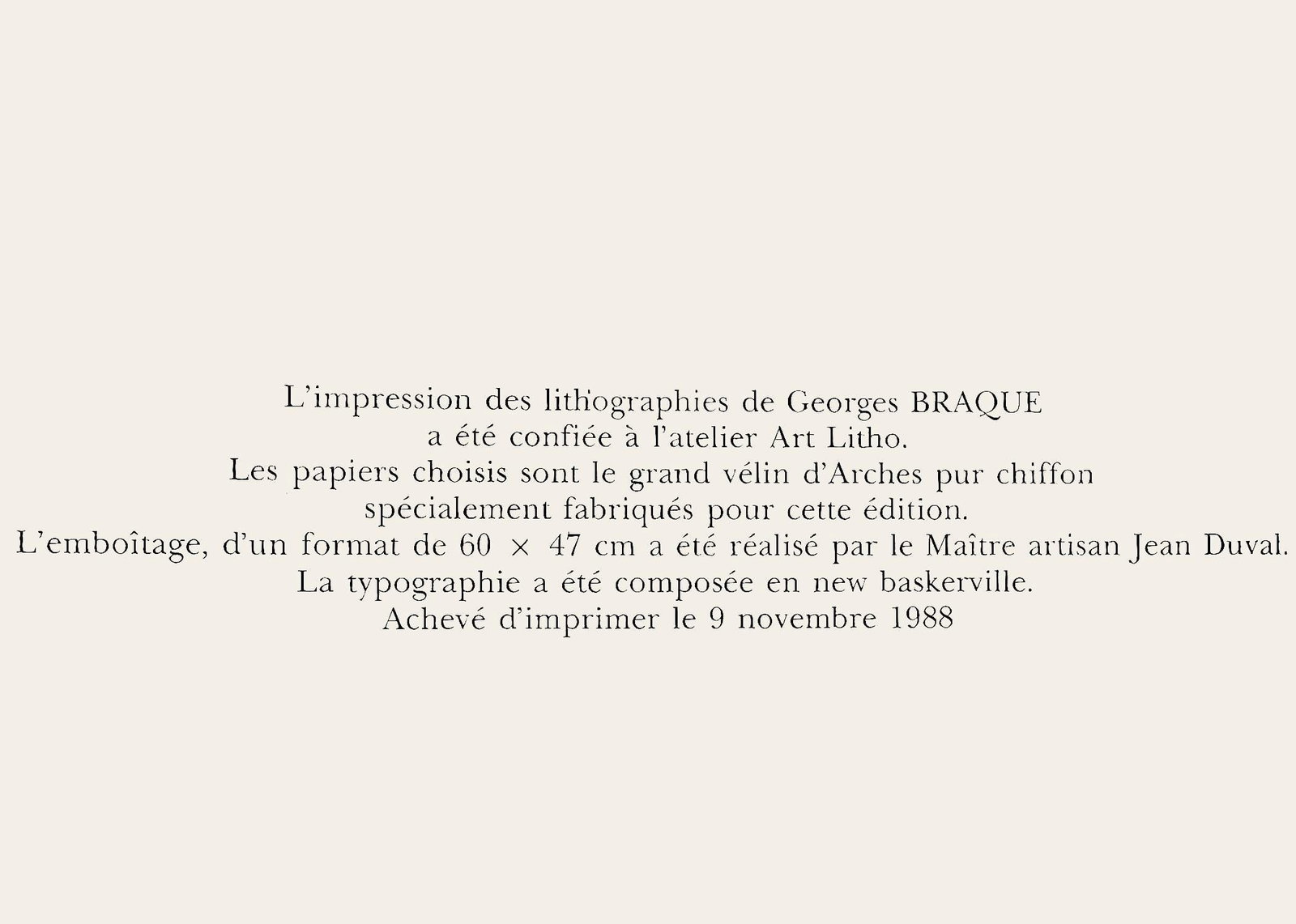 Georges Braque, Composition, dipe roi de Sophocle, Lithograph - 8