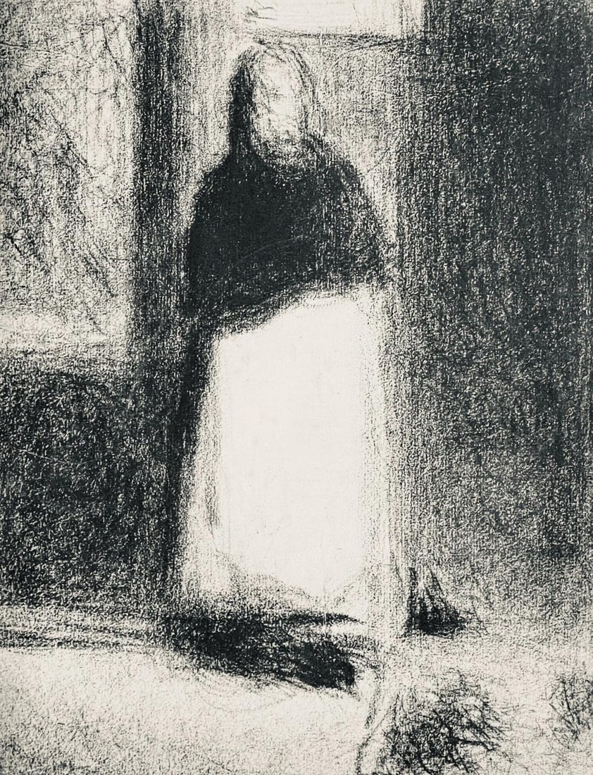 Georges Seurat, La concierge. Vers, Seurat, Lithograph: Georges Seurat, La concierge. Vers, Seurat, Lithograph Item Specifics: Paper size: 12.5 x 9.75 inches. Excellent condition. Inscription: Unsigned and unnumbered, as issued. Notes: From the album, Seur