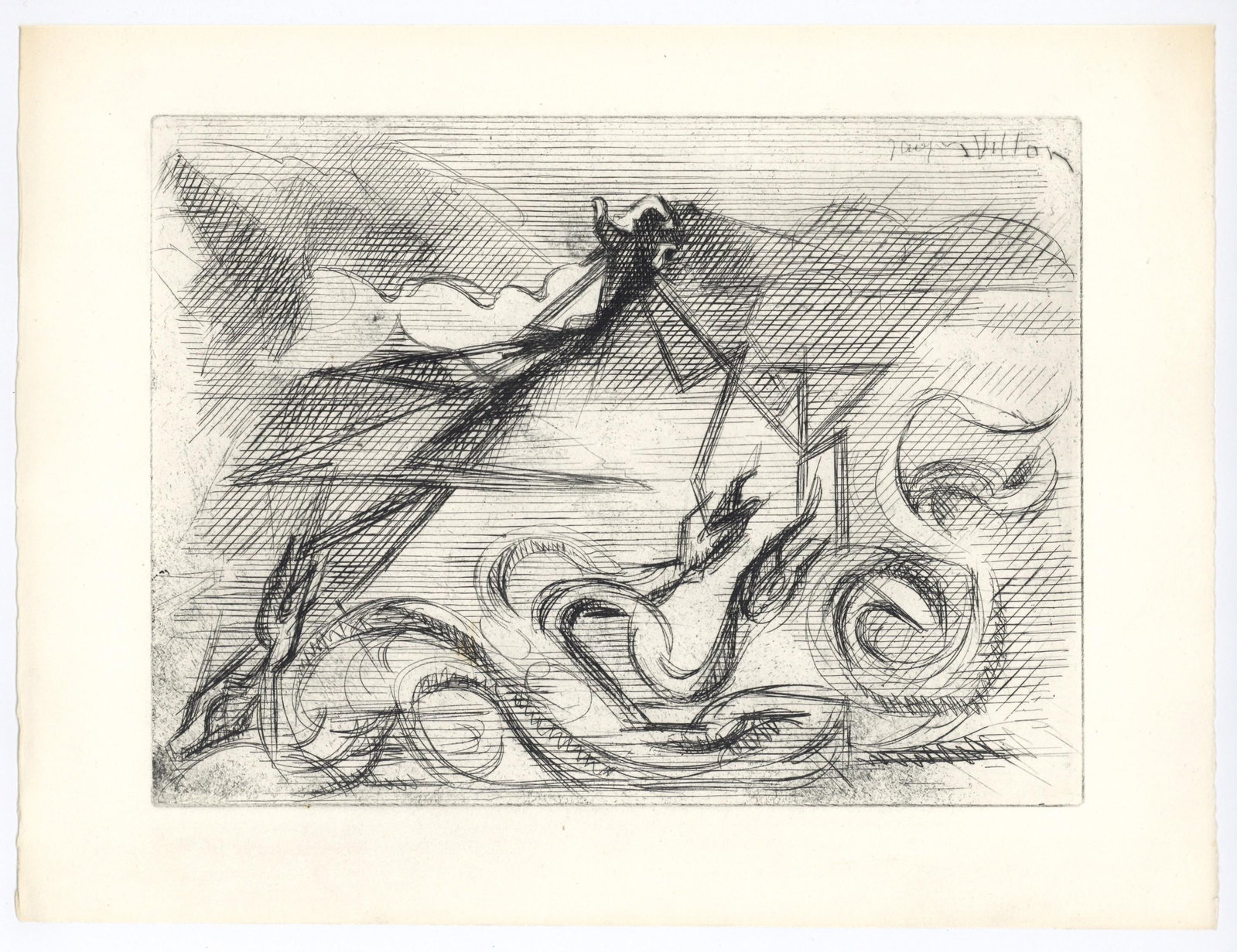 Jacques Villon, Composition, Alternance, Etching - 5