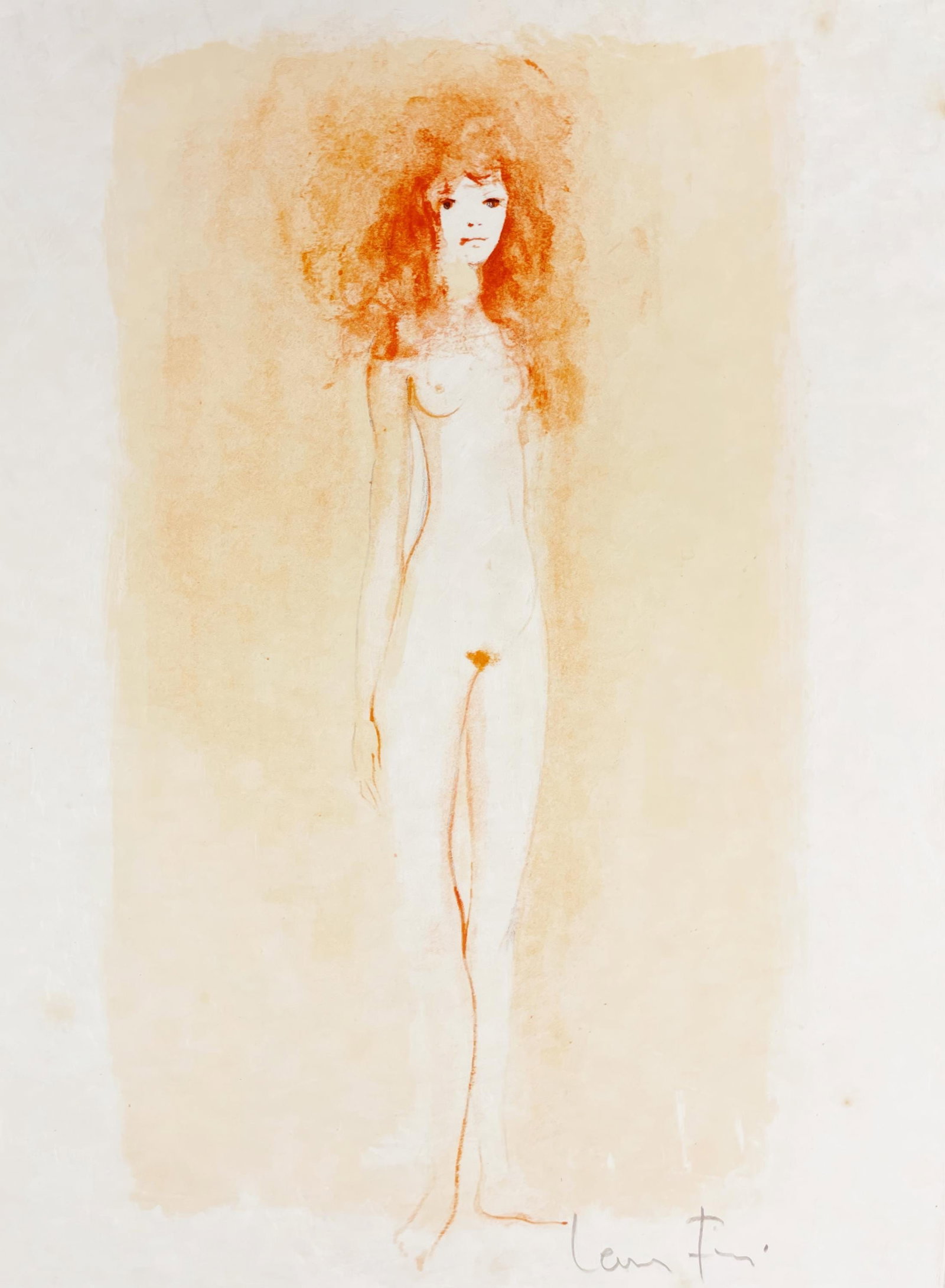 Lithograph by Leonor Fini from Parallel 1969: Lithograph by Leonor Fini from Parallel 1969 Item Specifics: This exquisite lithograph by Leonor Fini (19071996), titled Sans titre (Untitled), from the folio Parallelement (Parallel), Paul Verlaine, 