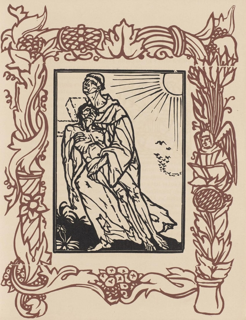 Les Petites Fleurs de St. Franoise Woodcut mile Bernard Composition Morane No. 100: Les Petites Fleurs de St. Franoise Woodcut mile Bernard Composition Morane No. 100 Item Specifics: Paper size: 12.8125 x 9.8125 inches. Excellent condition. Unsigned and unnumbered, as issued. Notes: 