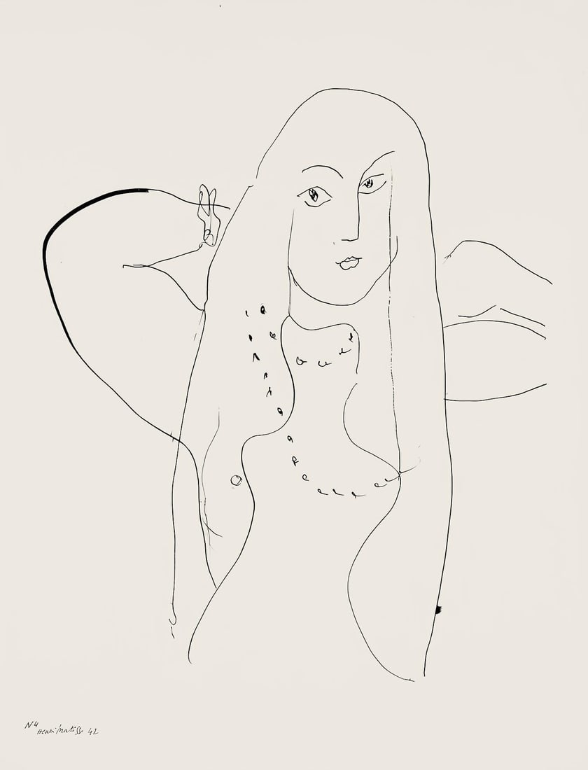 Henri Matisse, Srie N, var. 4 (Duthuit 9), Henri Matisse, Dessins, Thmes et variations, Lithograph: Henri Matisse, Srie N, var. 4 (Duthuit 9), Henri Matisse, Dessins, Thmes et variations, Lithograph Item Specifics: Paper Size: 12.875 x 9.625 inches. Excellent condition. Inscription: Signed in the pl
