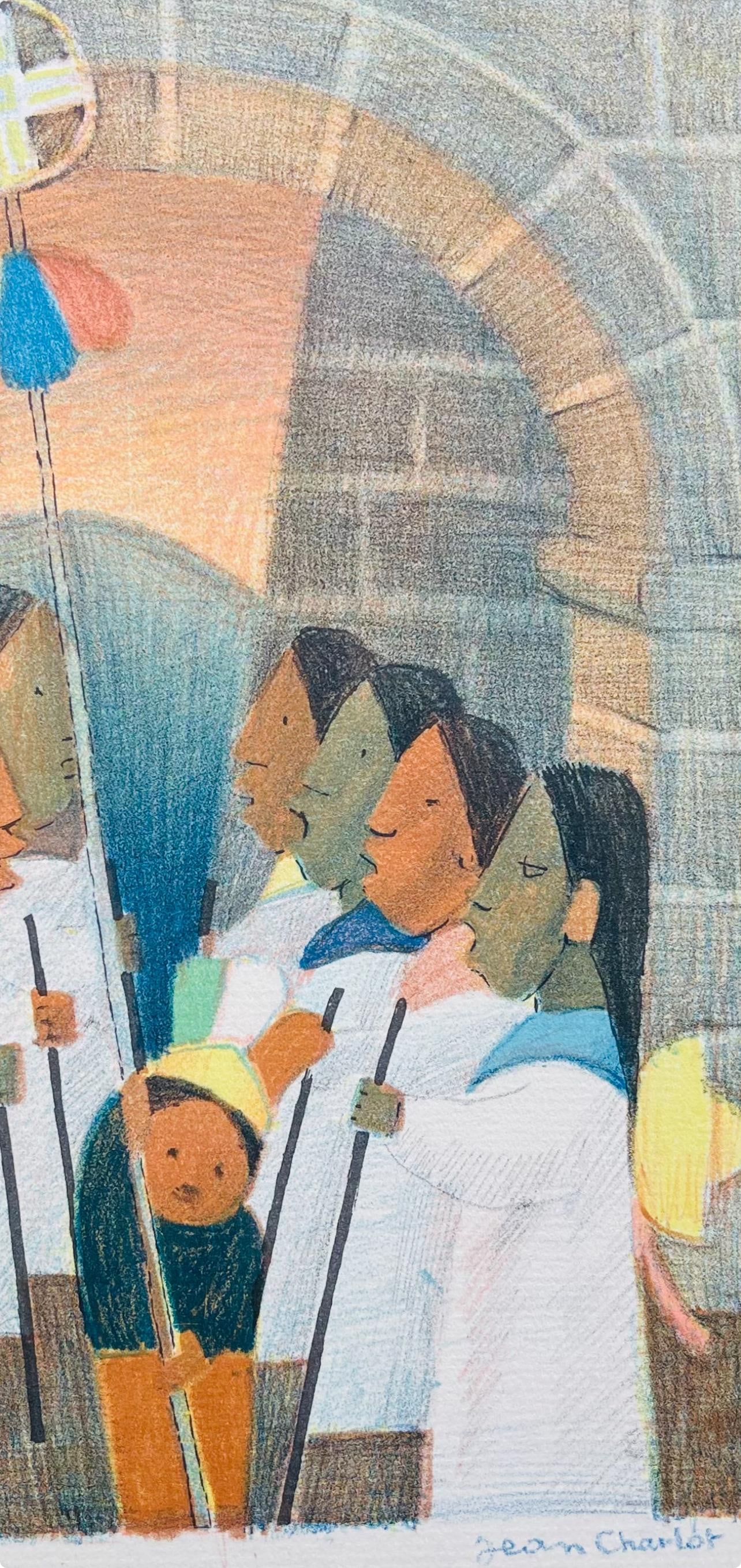 Composition by Jean Charlot Lithograph - 2