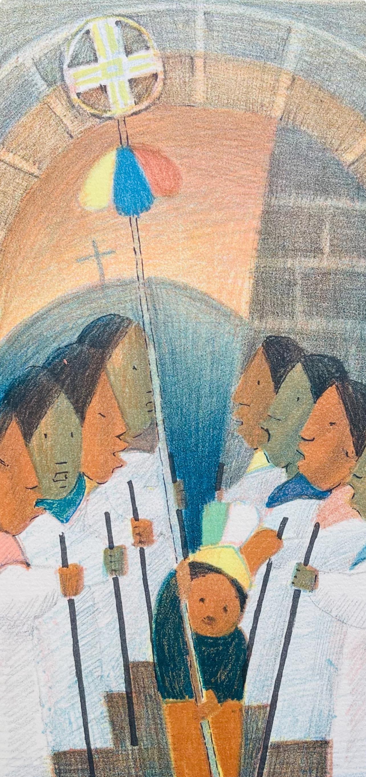 Composition by Jean Charlot Lithograph - 3