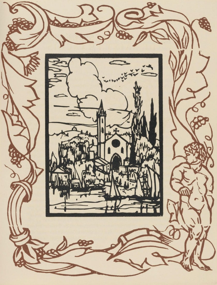 Les Petites Fleurs de St. Franoise Woodcut mile Bernard Composition Morane No. 100: Les Petites Fleurs de St. Franoise Woodcut mile Bernard Composition Morane No. 100 Item Specifics: Paper size: 12.8125 x 9.8125 inches. Excellent condition. Unsigned and unnumbered, as issued. Notes: 