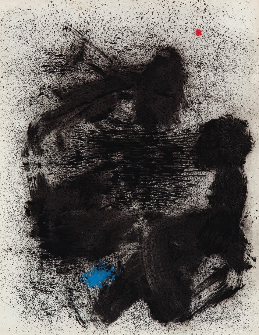 Joan Mir, Composition (Cramer 69; Dupin 292; Mourlot 286-294), Mir 1959-1960, Lithograph (1 of 9)