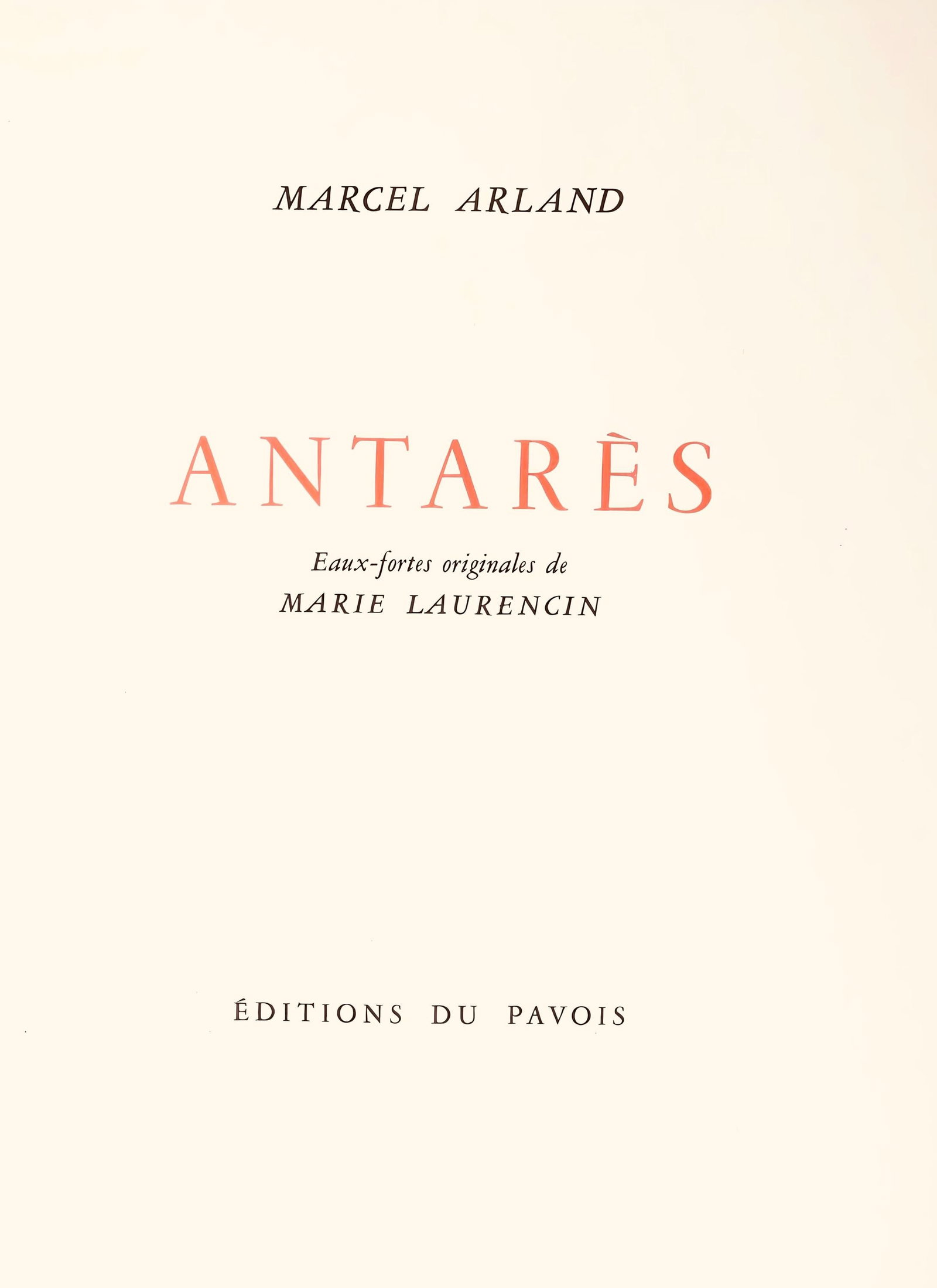 Marie Laurencin, Composition, Antars, Etching - 6