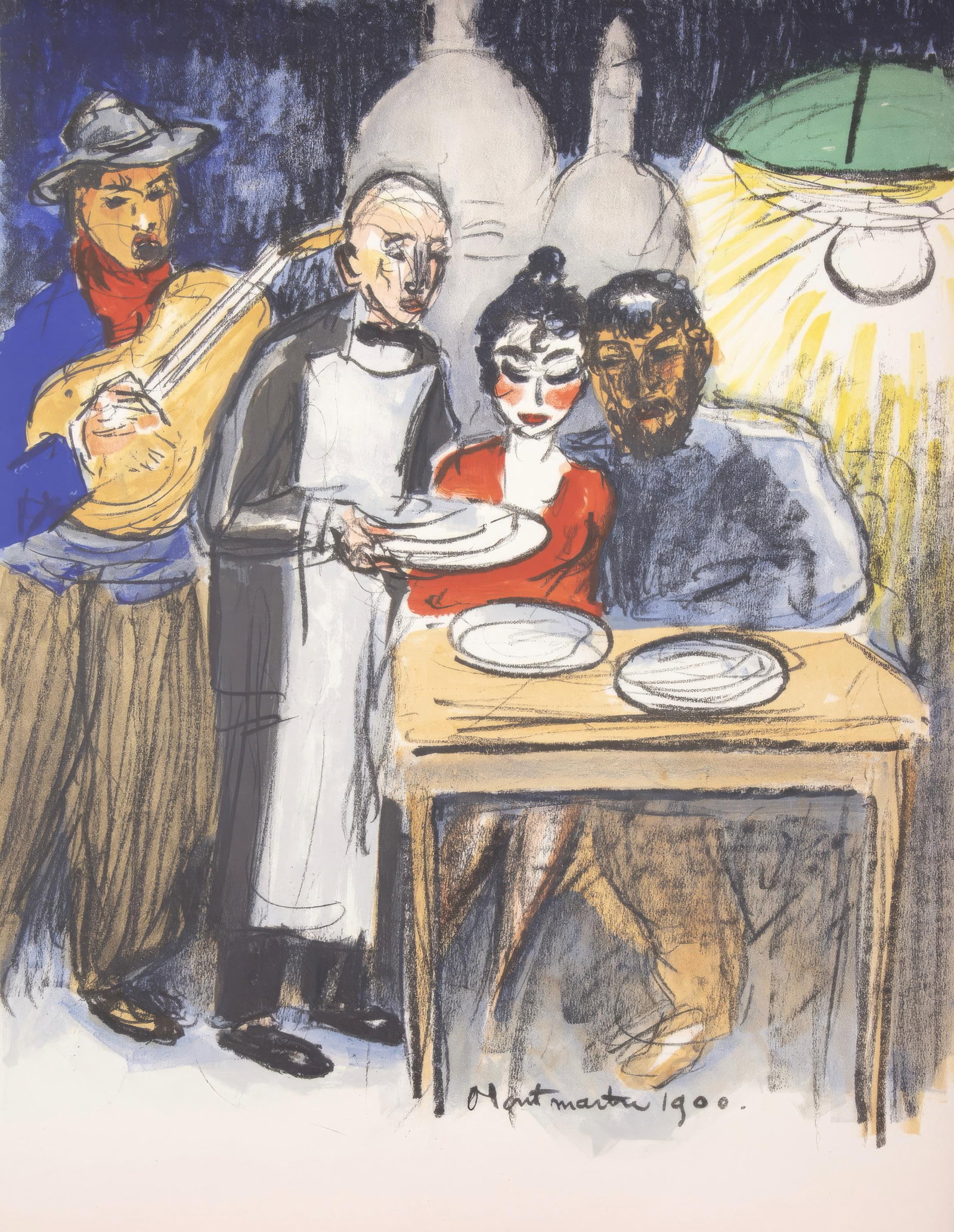 Kees Van Dongen Montmartre views of Paris lithograph 1963 (1 of 6)