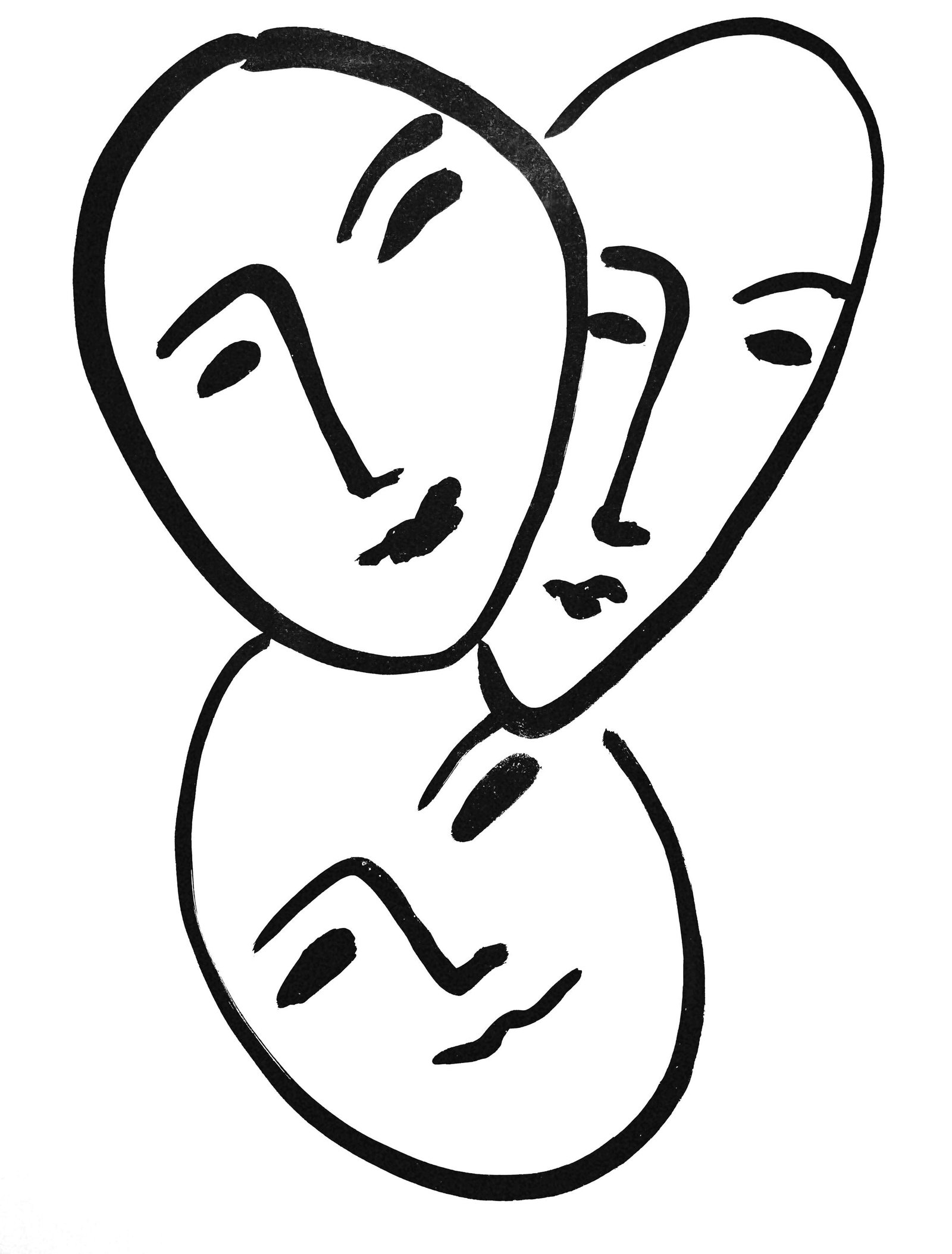 Henri Matisse, Three Heads. To Friendship, from Apollinaire, Aquatint, 1952: Henri Matisse, Three Heads. To Friendship, from Apollinaire, Aquatint, 1952 Item Specifics: This exquisite aquatint by Henri Matisse (18691954), titled Trois ttes. A l'amiti (Three Heads. To