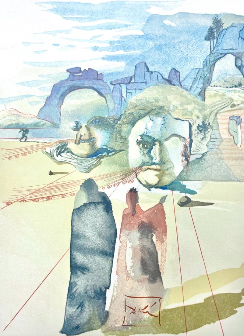 Salvador Dali, Fegefeuer XX (Michler/ Lpsinger 1039-1138; Field 189-200), Die Gttliche Komdie,: Salvador Dali, Fegefeuer XX (Michler/ Lpsinger 1039-1138; Field 189-200), Die Gttliche Komdie, Item Specifics: Paper size: 13 x 10.375 inches. Inscription: Signed in the block, and unnumbered, as issu