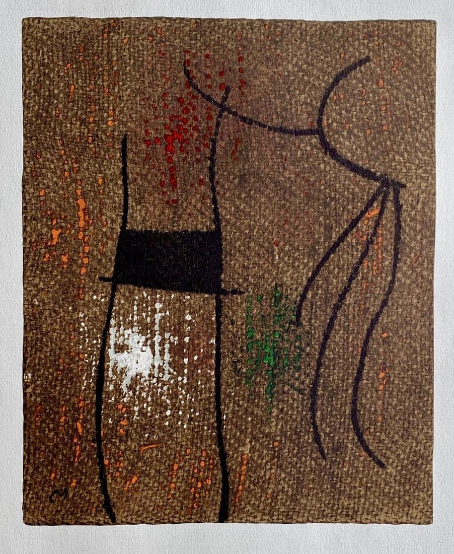 Femmes Joan Mir Hliogravure Composition Cramer 105: Femmes Joan Mir Hliogravure Composition Cramer 105 Item Specifics: Paper size: 22.0079 x 17.8 inches. Excellent condition. Unsigned and unnumbered, as issued. Notes: From the folio, Joan Mir, Femmes,