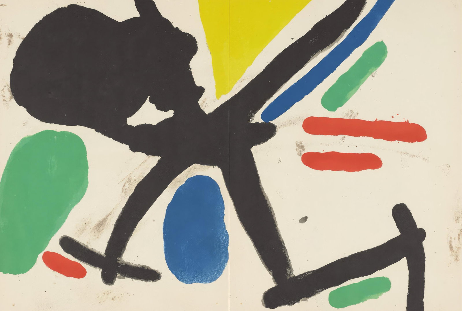 Joan Miro Untitled Tapestry Tarragona Lithograph 1972 (1 of 6)