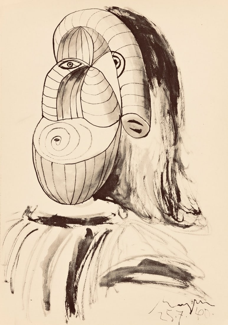 Pablo Picasso, Composition, Carnet de dessins de Picasso, Cahiers dArt, Lithograph: Pablo Picasso, Composition, Carnet de dessins de Picasso, Cahiers dArt, Lithograph Item Specifics: Inscription: Unsigned and unnumbered. Paper Size: 16.54 x 11.81 inches. Excellent condition. Notes: