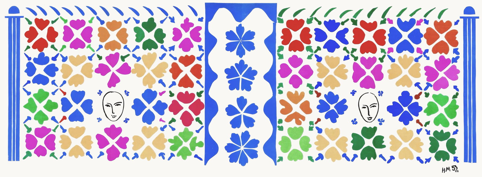Henri Matisse, Decoration, Masks, from Last Works of Matisse, Verve, Revue Artistique et: Henri Matisse, Decoration, Masks, from Last Works of Matisse, Verve, Revue Artistique et Item Specifics: This exquisite lithograph by Henri Matisse (18691954), titled Decoration, Masques (Decoration,