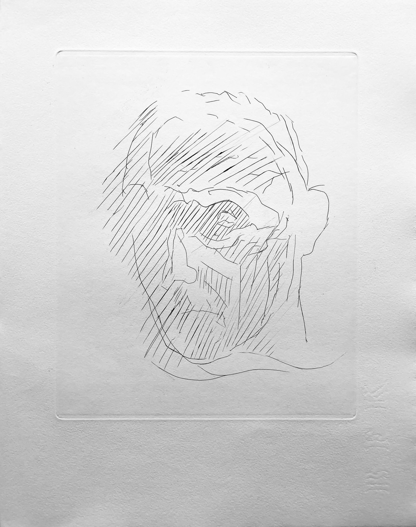 Jacques Villon Etching loge composition - 5