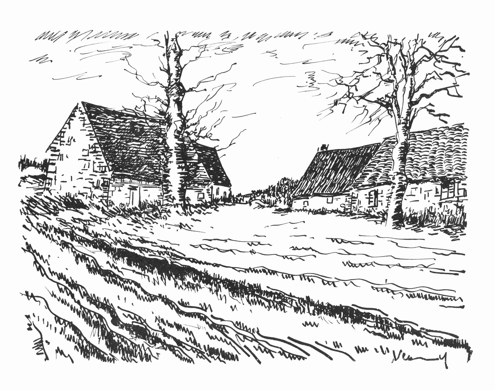 Maurice de Vlaminck, Les Challonges (Walterskirchen 276), Vlaminck, Signed, Lithograph: Maurice de Vlaminck, Les Challonges (Walterskirchen 276), Vlaminck, Signed, Lithograph Item Specifics: Inscription: Signed in the plate and unnumbered, as issued. Paper Size: 9.5 x 12.25 inches; image