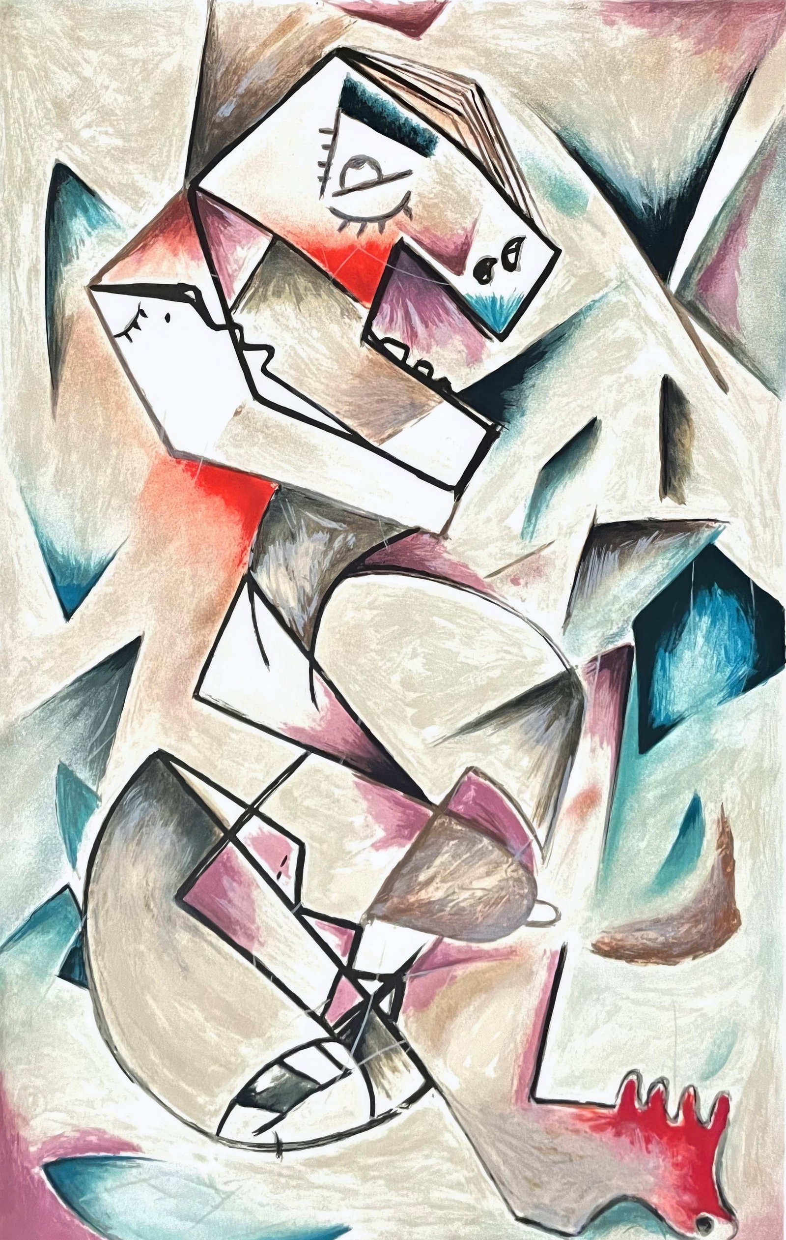 Nechita Alexandra Geometric Lithograph Look 1999: Nechita Alexandra Geometric Lithograph Look 1999 Item Specifics: Paper Size: 35.5 x 24 inches. Inscription: Hand signed and numbered, as issued. Condition: Excellent. Notes: Published by Alexandra Nec
