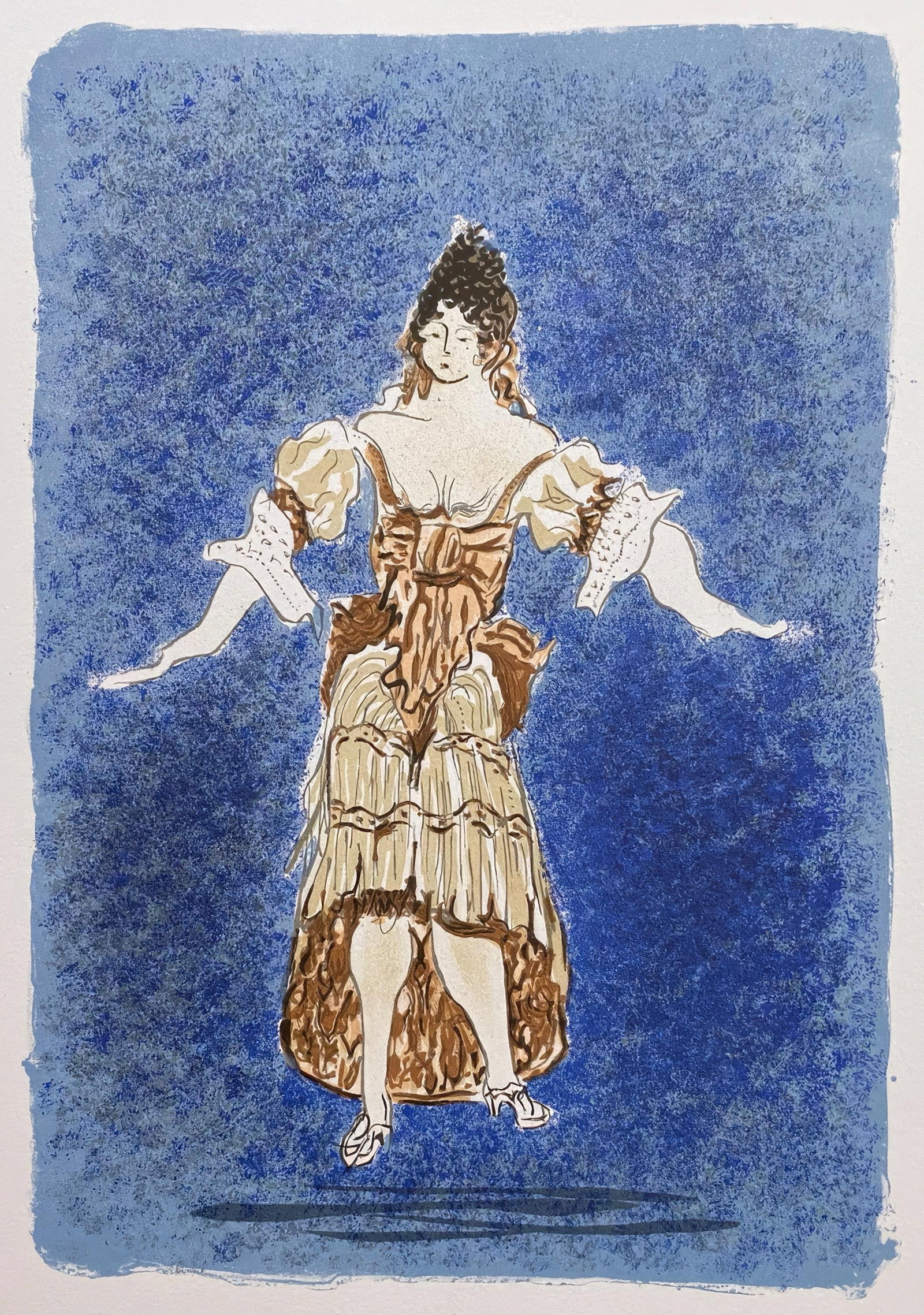 Georges Braque, Costume Design, Les Facheux, from Views of Paris, Lithograph, 1963: Georges Braque, Costume Design, Les Facheux, from Views of Paris, Lithograph, 1963 Item Specifics: This exquisite lithograph by Georges Braque (18821963), titled Conception de costumes, Les Facheux (C
