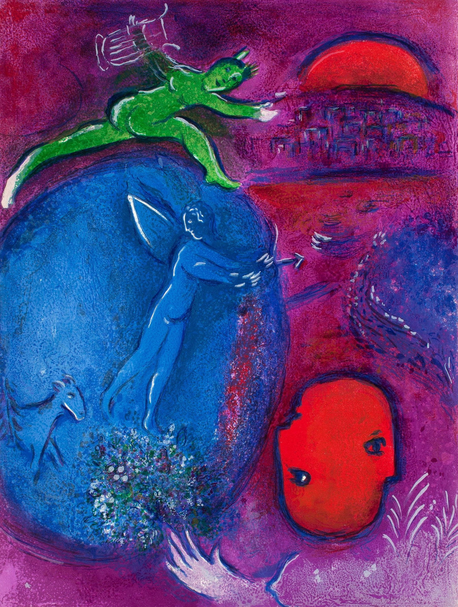Marc Chagall, Songe de Lamon et de Dryas, Daphnis et Chlo, Hliogravure: Marc Chagall, Songe de Lamon et de Dryas, Daphnis et Chlo, Hliogravure Item Specifics: Paper Size: 12.5 x 9.5 inches. Inscription: Unsigned and unnumbered, as issued. Condition: Very good/excellent,