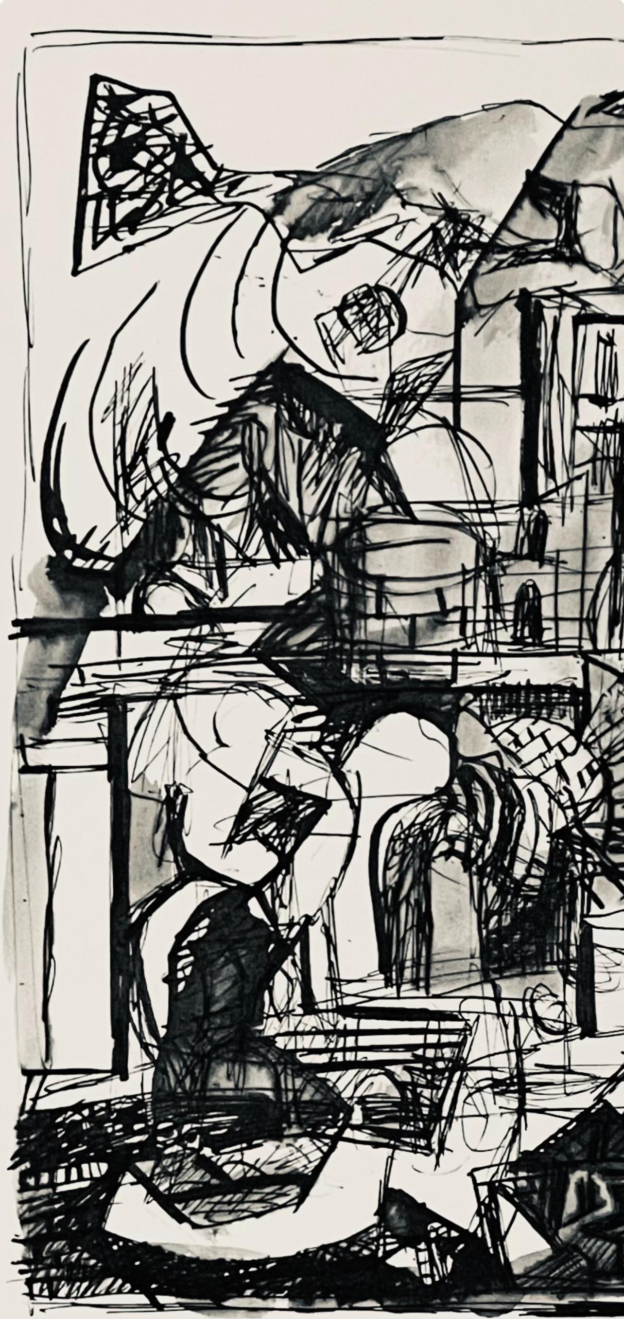 Rattner Architectural Drawing Lithograph - 3