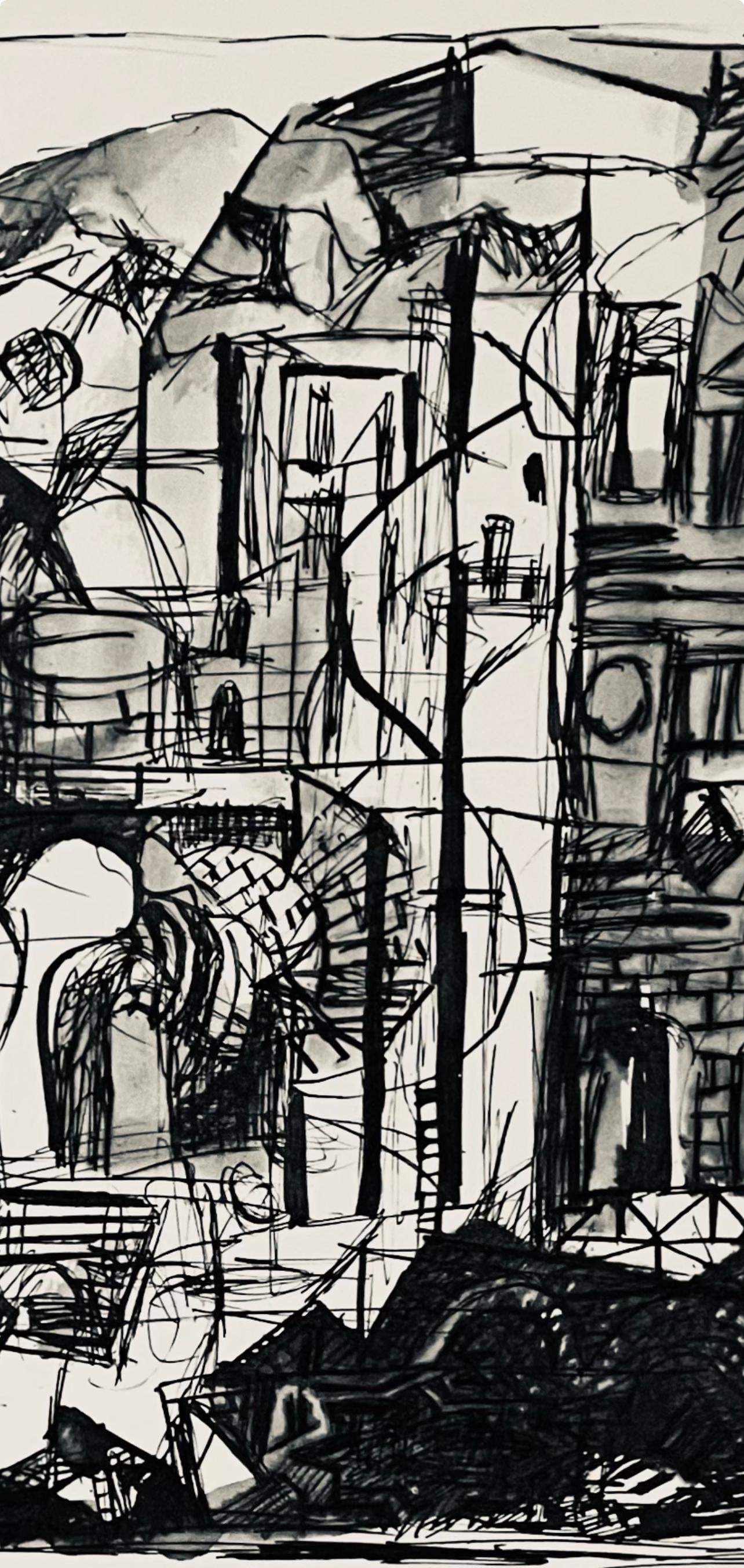 Rattner Architectural Drawing Lithograph - 4