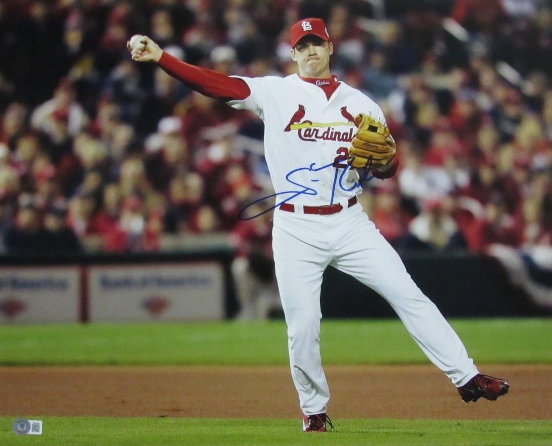 Rolen Scott Autographed Cardinals Beckett 16x20 Photo 183384 St Louis: Rolen Scott Autographed Cardinals Beckett 16x20 Photo 183384 St Louis Saquon Barkley's Penn State Nittany Lions helmet features his name and number on the back, with a signature from the talented runn