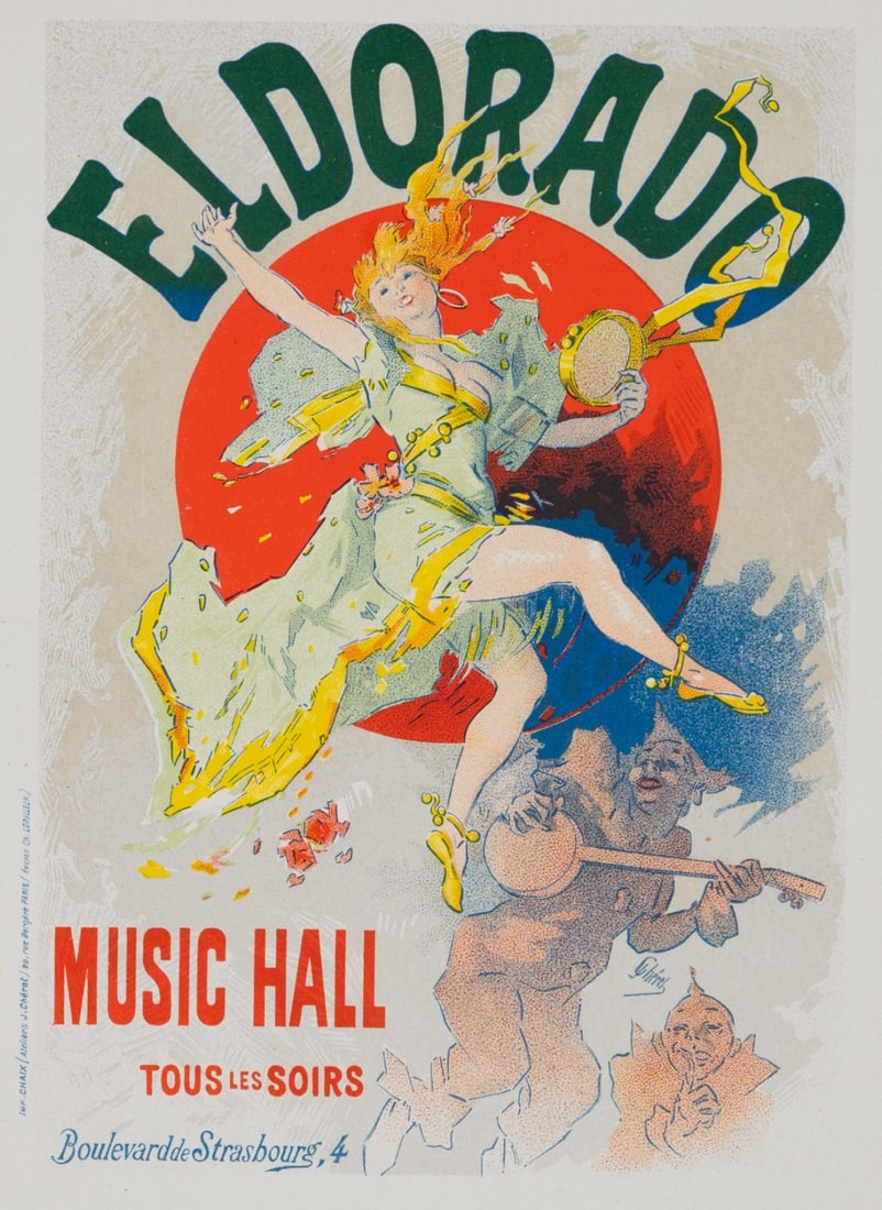 1896 Cheret Eldorado Les Affiches Illustrees Lithograph Mint: 1896 Cheret Eldorado Les Affiches Illustrees Lithograph Mint Item Specifics: Artist: CHERET Unit Of Sale: Single Piece Size: Small Signed: Yes Date Of Creation: 1897 Material: Paper Certificate Of Aut