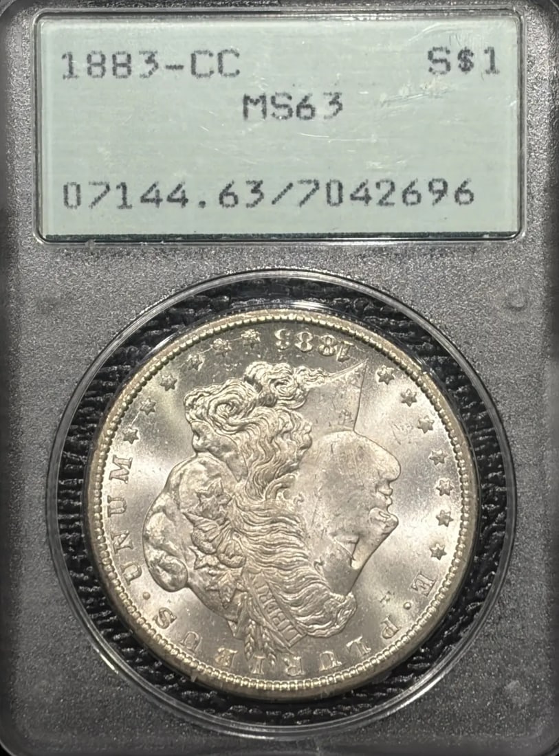 1883-CC MORGAN DOLLAR MS63 RATTLER OGH (1 of 3)