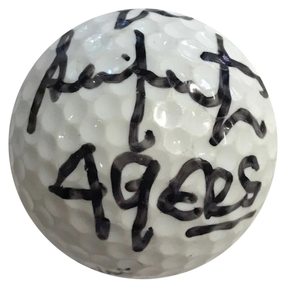 George Seifert Autographed Titleist 3 Golf Ball: George Seifert Autographed Titleist 3 Golf Ball Signed by NFL Coach George Seifert in black sharpie, this Titleist 3 Golf Ball bears the unmistakable mark of its notable owner. A unique addition to an