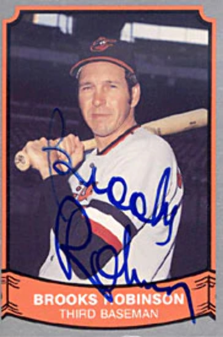 Robinson Brooks Pacific 1989 Autographed Baseball Card No. 129 (1 of 1)