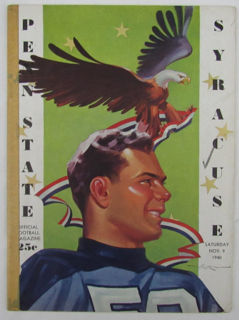 Penn State Nittany Lions 1940 Syracuse College Football Program: Penn State Nittany Lions 1940 Syracuse College Football Program Original 1940 Penn State Nittany Lions College Football Program, featuring the team's historic roster and game results from that season.
