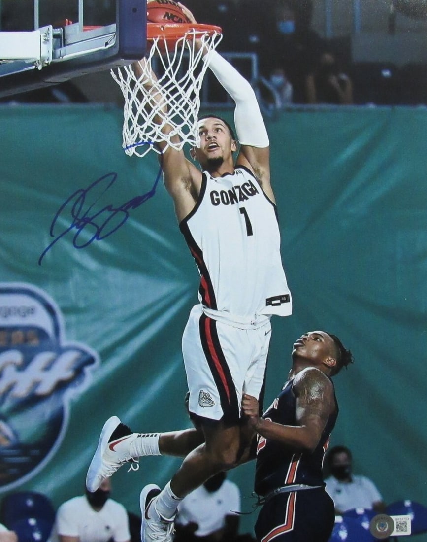 Jalen Suggs Autographed 11x14 Basketball Photo Gonzaga Beckett (1 of 3)