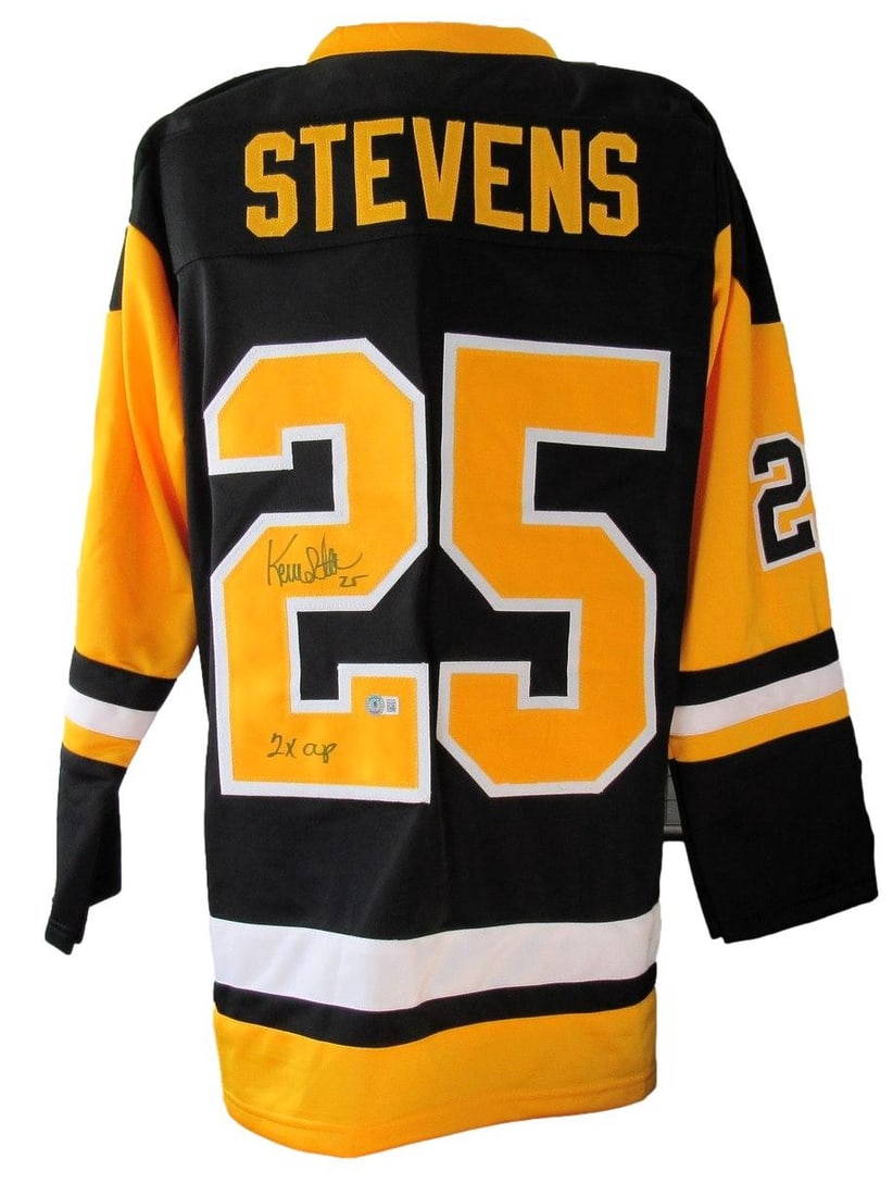 Kevin Stevens Pittsburgh Penguins Signed/ Autographed Jersey Beckett 208844: Kevin Stevens Pittsburgh Penguins Signed/ Autographed Jersey Beckett 208844 Item Specifics: Autograph Authentication: Beckett Authentication Services (BAS) Original/Reprint: Original Product: Jersey S