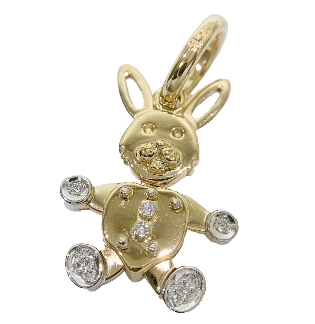 Pomellato Rabbit Diamond 18k Yellow Gold Animal Pendant Charm Necklace Top: Pomellato Rabbit Diamond 18k Yellow Gold Animal Pendant Charm Necklace Top Item Specifics: Pendant Shape: Rabbit Main Stone Creation: Natural Occasion: Anniversary Birthday Christening Christmas Confi