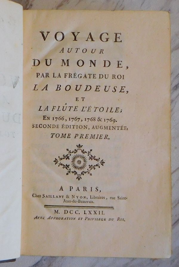 Bougainville Voyage autour du Monde 1772 Paris 3 Vols 2nd Augmented Edition Maps (1 of 10)