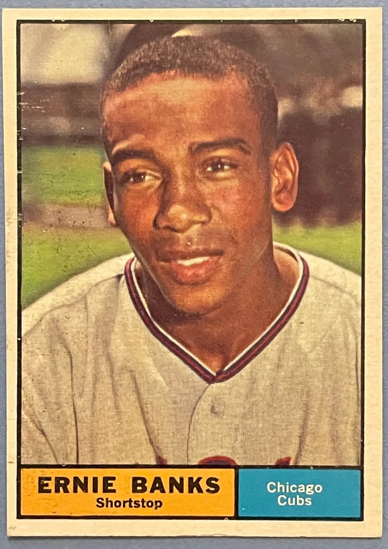 Ernie Banks 1961 Topps Baseball Card #350 (1 of 2)