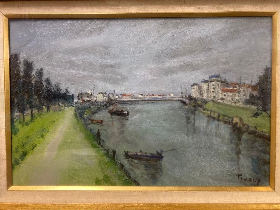 Theres Tivoly Signed Oil Painting Seine River French Landscape Takashimaya: Theres Tivoly Signed Oil Painting Seine River French Landscape Takashimaya Item Specifics: Unit Of Sale: Single Piece Artist: Theres Tivoly Therese Tivoly Signed By: Therese Tivoly Size: Medium Signed
