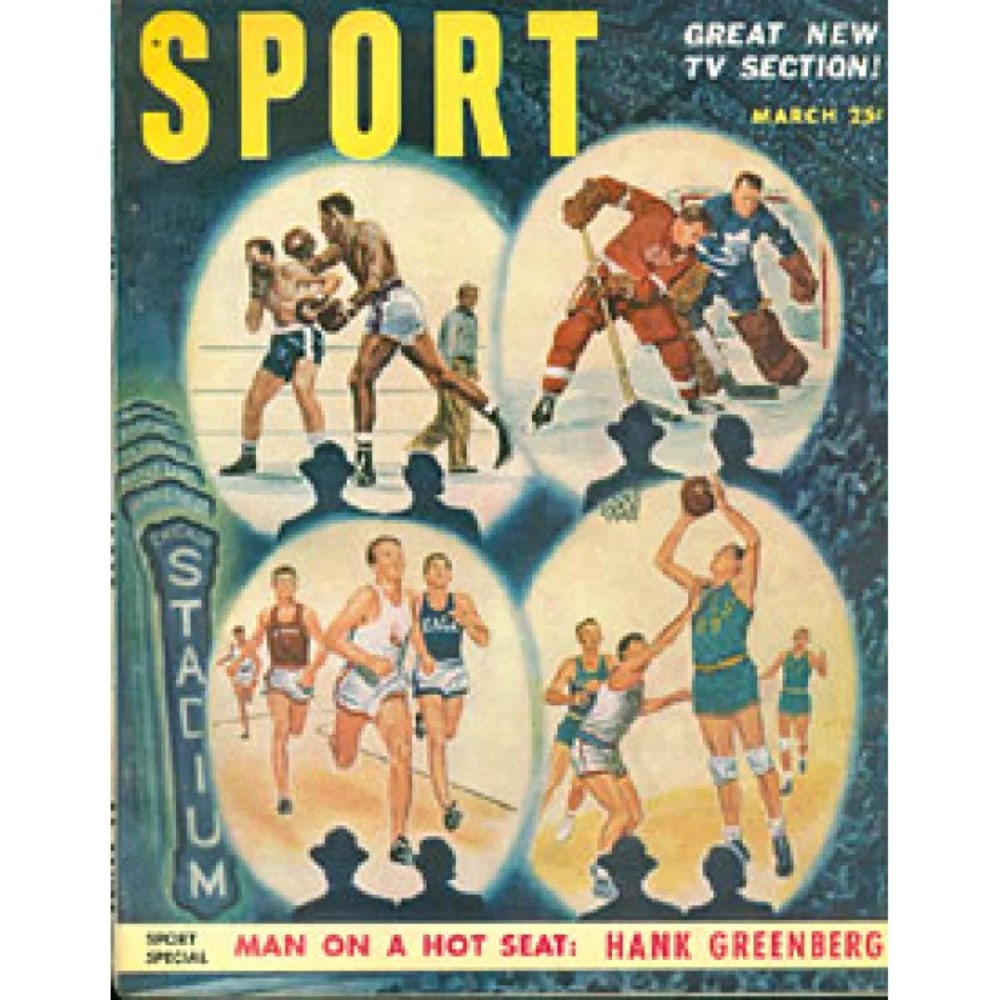 George Mikan Gordie Howe Sport March 1951 Magazine (1 of 1)