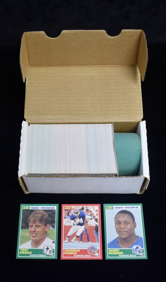 1989 Score Football Complete Set - 300 Cards - Aikman Sanders RC RBX40 (1 of 4)