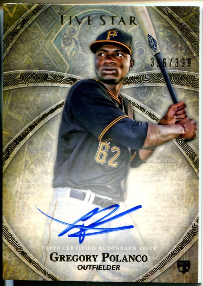 Gregory Polanco 2014 Topps Five Star Rookie Card #356/ 399 (1 of 2)