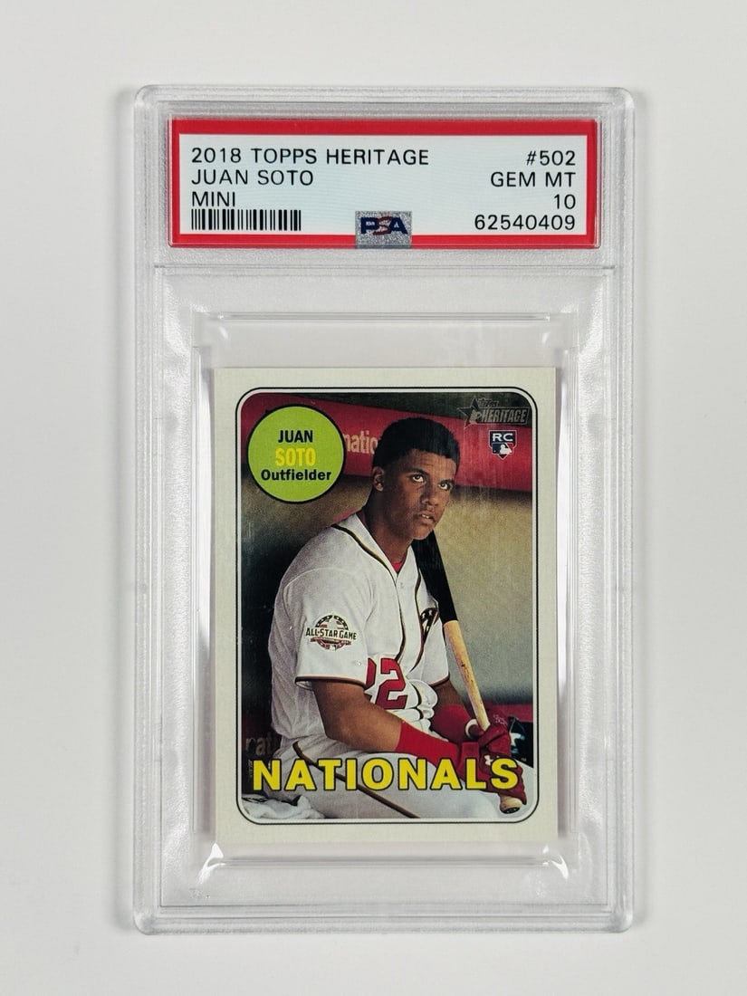 ROOKIE PSA 10 MINI JUAN SOTO HERITAGE TOPPS 2018 (1 of 2)
