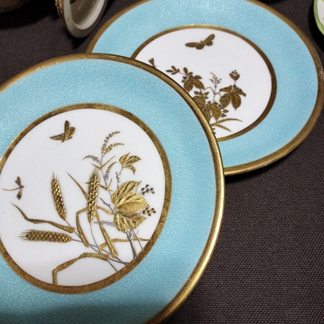 Minton Antique Show Plate Set Japonisme Bird Flower Gold Platinum Trim 2 Plates: Minton Antique Show Plate Set Japonisme Bird Flower Gold Platinum Trim 2 Plates Item Specifics: Origin: NA Antique: NA Shape: NA Occasion: NA Vintage: NA Style: NA Production Style: NA Culture: NA Han
