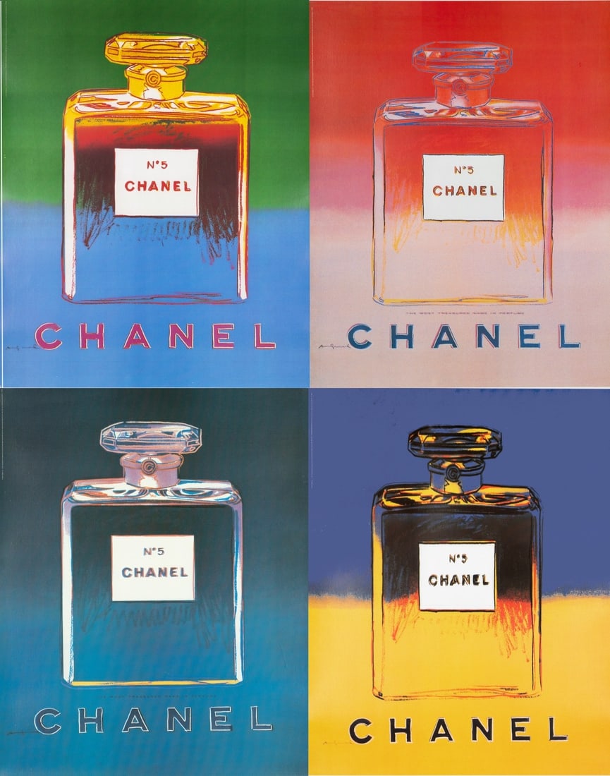 Warhol Andy Original Chanel Posters 4 Set N5 Each 22 X 29 Inches (1 of 13)