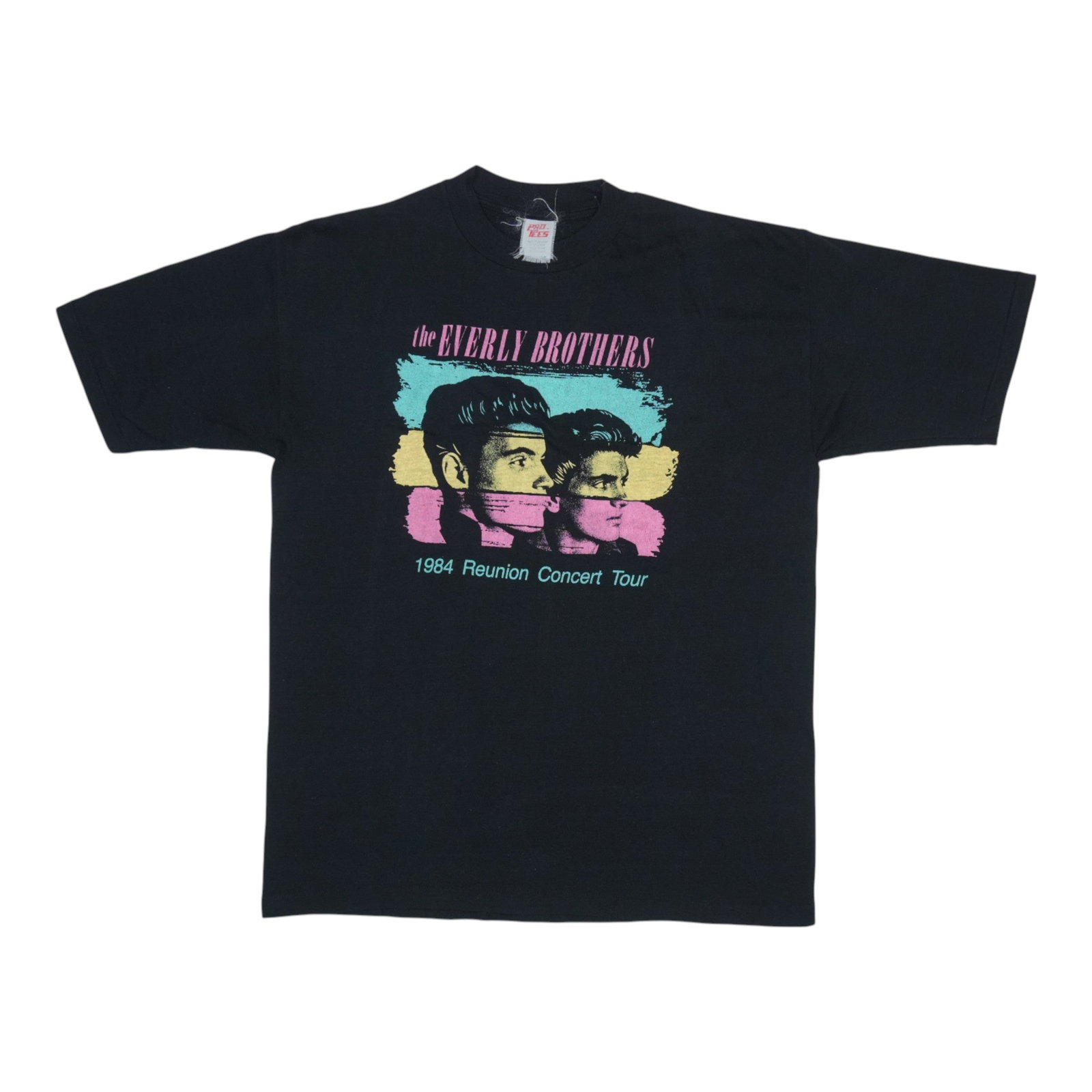 Shirt 1984 Everly Brothers: Shirt 1984 Everly Brothers Shirt from the iconic 1984 Everly Brothers collection, featuring front and back graphics. In excellent condition with no holes or stains, this vintage shirt has been washed
