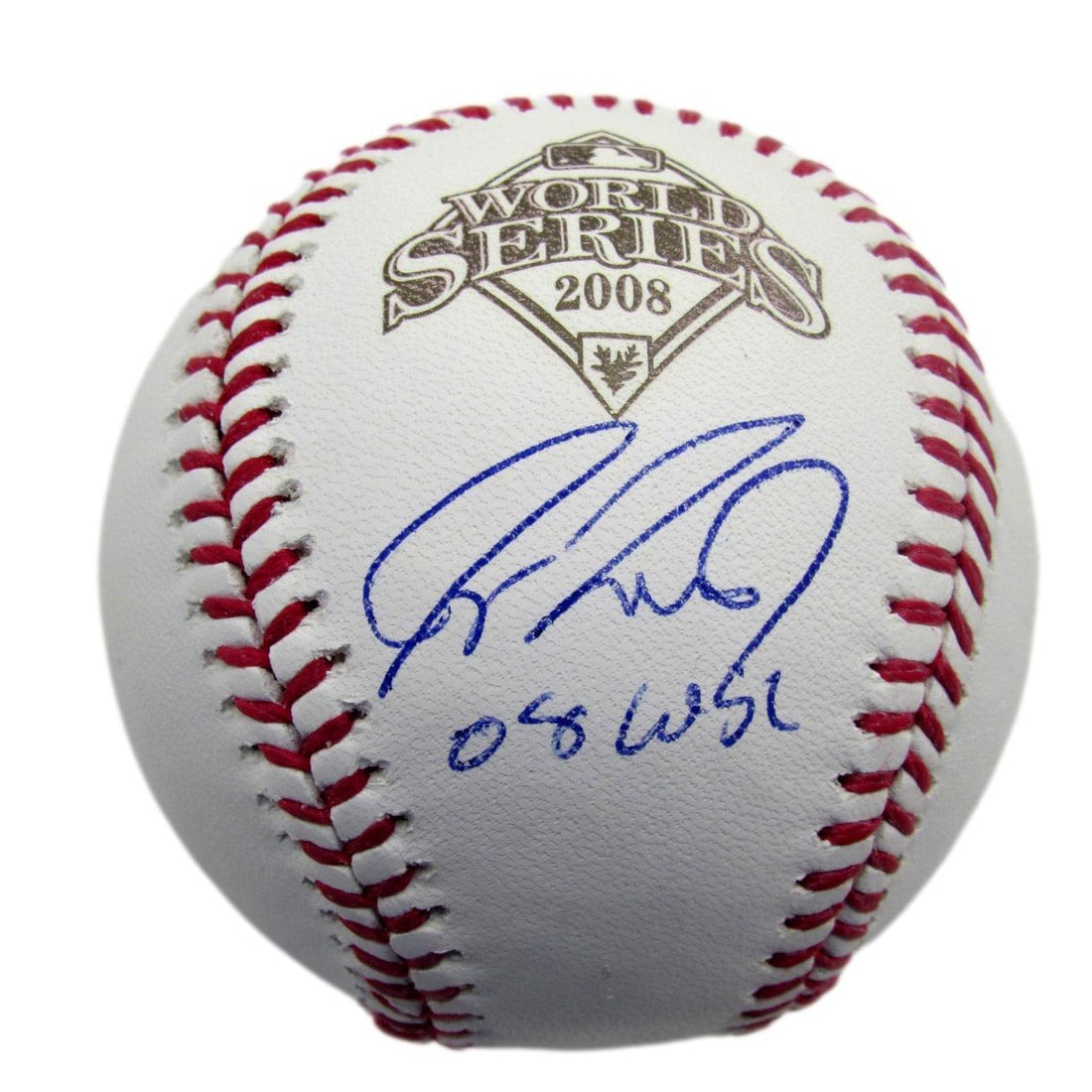 Signed Jason Werth 2008 World Series Baseball Inscribed JSA 190786 (1 of 2)